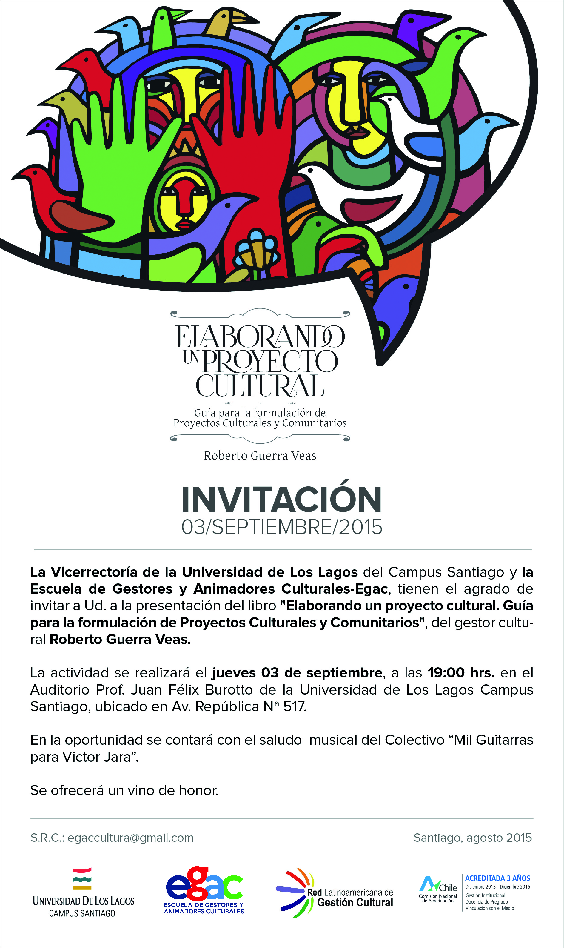 Invitación lanzamiento libro